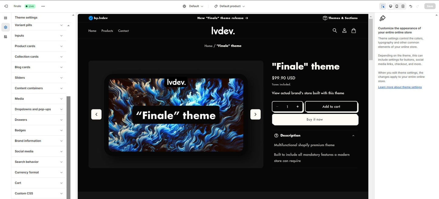 "Finale" theme